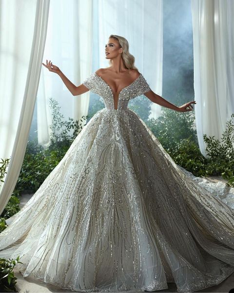 

elegant mermaid wedding dress with sleeveless off shoulder organza beads bodice formal occasion custom made tulle floor-length, White