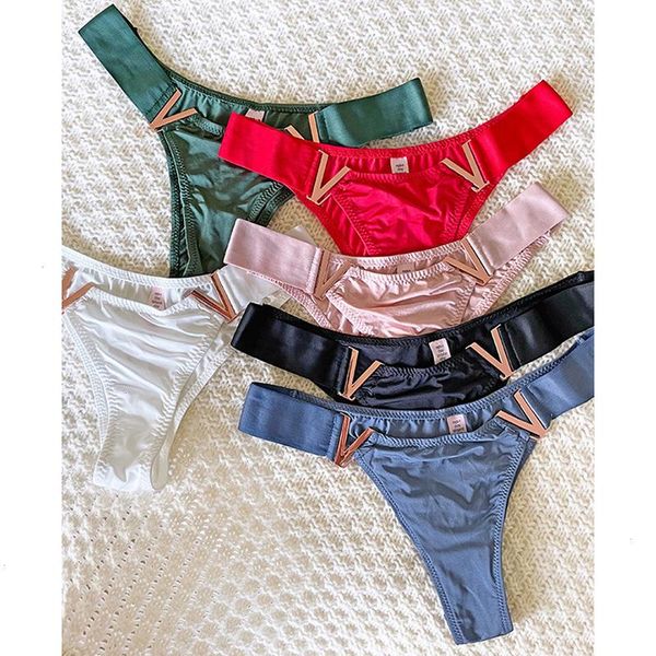 

underwear seamless women panties low rise thong metal buckle g string bikini girls briefs female panty high cut, Black;pink