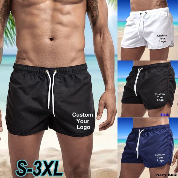 

baru musim panas pria kustom anda cepat kering celana pendek pakaian renang pantai celana pendek berenang celana pantai 220613, White;black