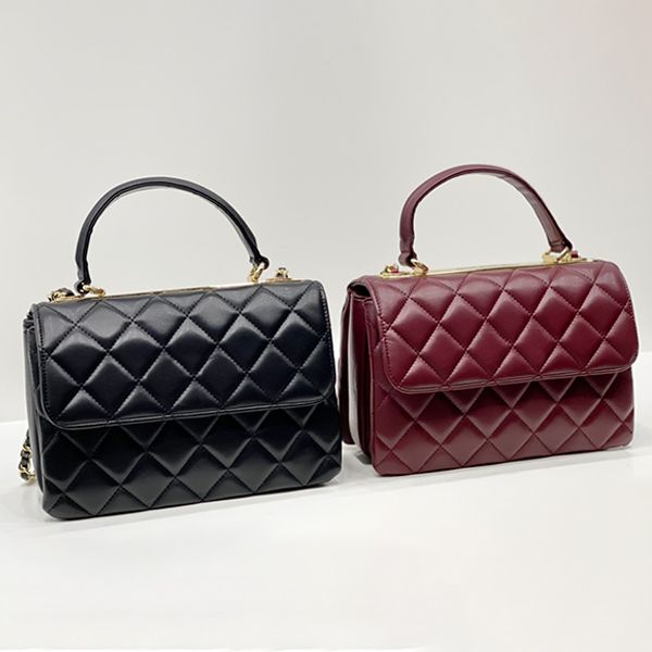 

2022 women handbag chain single shoulder bag cross-body bag carrying braided leather strap hardware pattern 9 colors