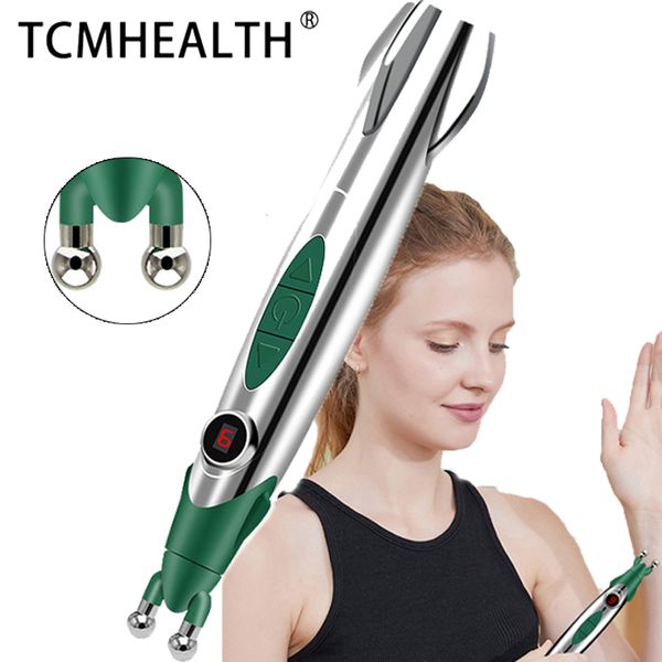 

meridian electric massage pen full body massager muscle circulation massage pain relief laser therapy