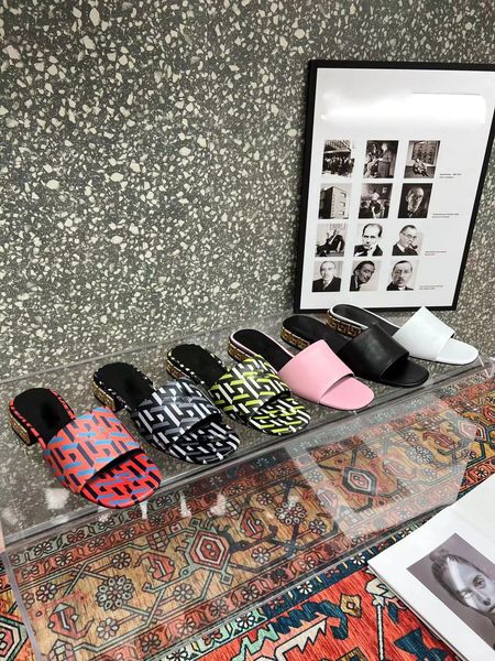 

2022 mens womens slippers summer rubber sandals beach slide fashion scuffs t indoor shoes slipper sandal size 35-48 with box, Black