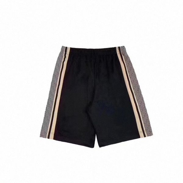 

designer summer for men loose short pant shorts printing causal mens elastic waist knee length letter swim sportwear hip hop beach women wom, White;black