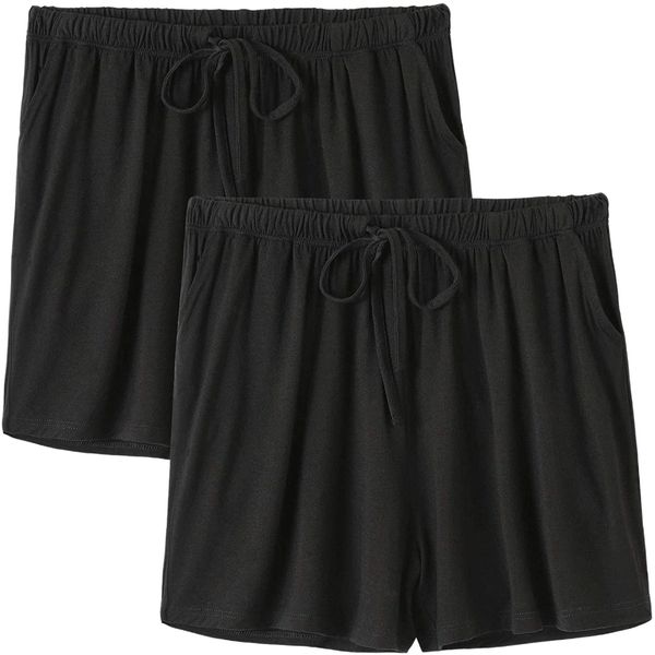 

pajama shorts womens lounge short sleep shorts pajama bottoms 71hz#, White;black