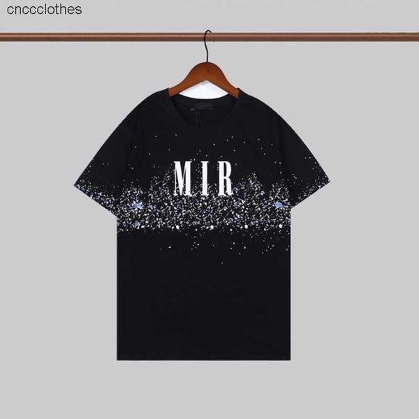 

2022 summer amirs mens womens designers t shirts for men s palms luxurys letter embroidery tshirts clothing short angels, White;black