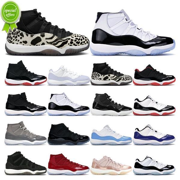 

2022 mens basketball shoes 11s jumnpman 11 animal instinct pure violet cool grey concord 45 cap and gown womens sports sneakers trainers siz, Black