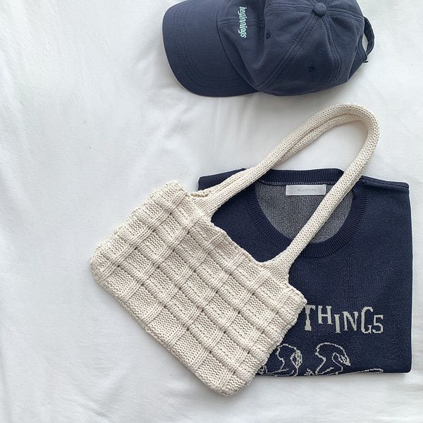 

designer bags shoulder tote bags with vintage knits and plaid solid colors 26cm