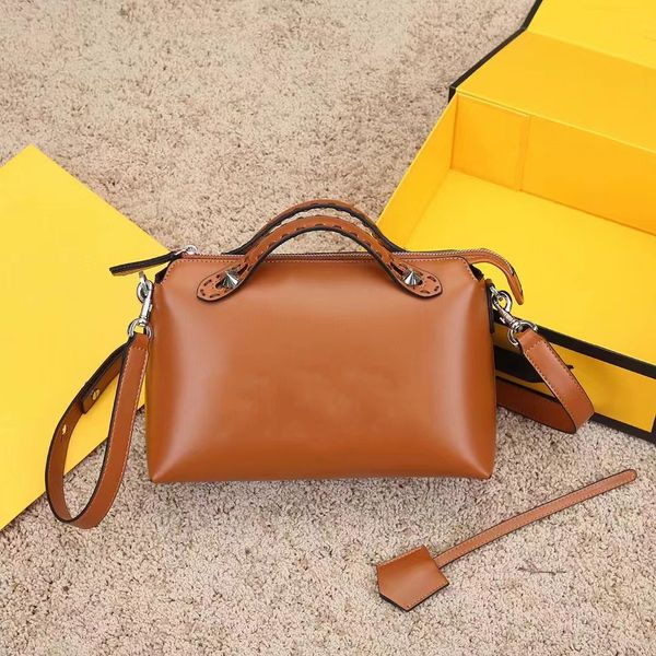 

original luxury designer boston tote oblique bag purses one handle handbags women embossed letter pattern genuine leather shoulder bags