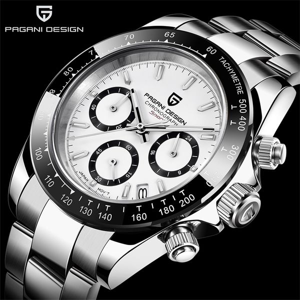 

pagani design brand men sports quartz watch luxury men waterproof wristwatch fashion casual men watch relogio masculino 220530, Slivery;brown