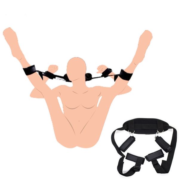 Damen sexy Dessous BDSM Bondage Handschellen Bein offene Fesseln Hals Knöchel Manschette Riemen Erotik Kostüm Spielzeug