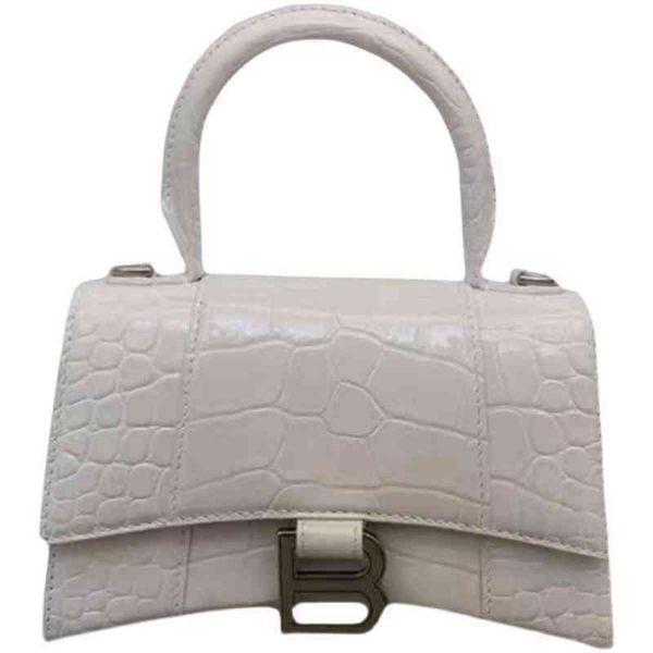 

2022ss designer balencigas's handbag bags home b letter buckle hourglass fashion 2022 trend leather crocodile pattern single shoulder p