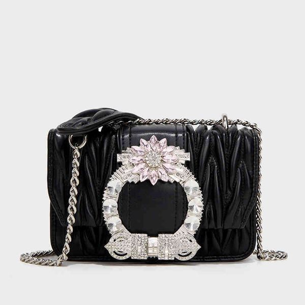 

portemonnees en handtassen luxe designer merk vrouwelijke crossbody schoudertassen vrouwen tas kristal zachte lederen voor 220610