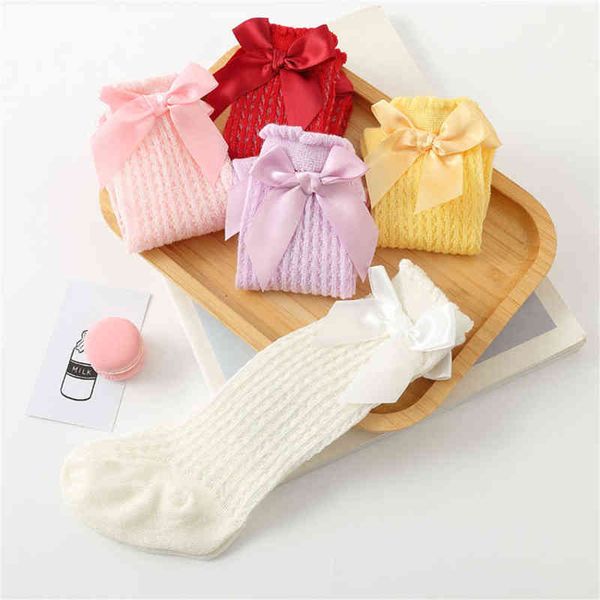 

soft breathable toddler girls knee high socks summer cotton tube arch socks for girls clothing accessories children long socks j220622, Pink;yellow