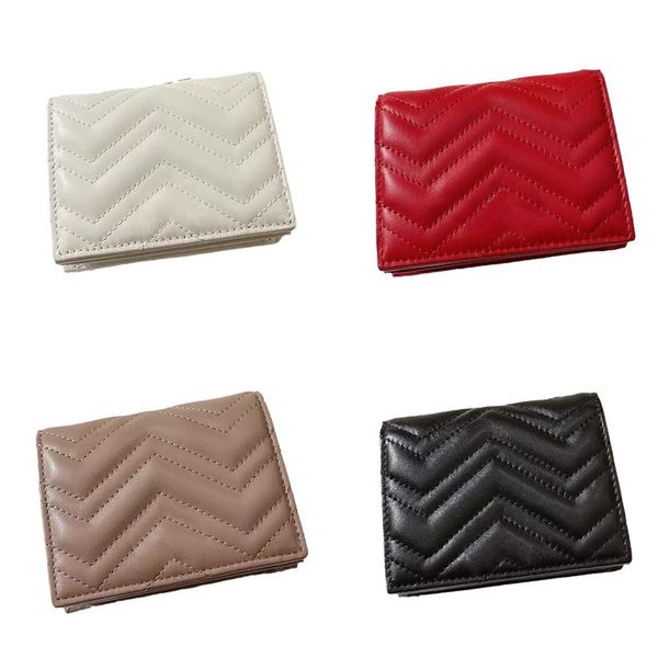 

tier luxury designer credit card holder ladies clutch wallets nude real leather short money clip zipper wallet coin purse wome283p, Brown;gray