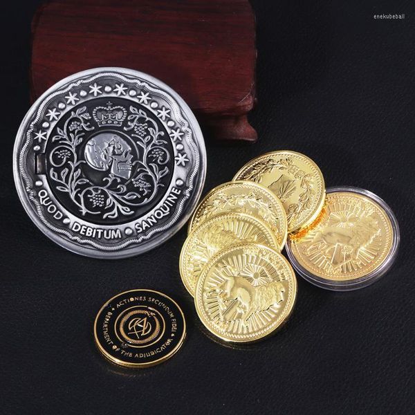 Portachiavi di grandi dimensioni John Wick Blood Oath Marker Portachiavi con moneta Portachiavi in metallo di lusso Accessori Collezione Regalo Enek22