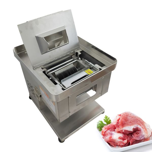 Máquina de corte de carne 1100W para cantina hotel cozinha restaurante supermercado carne slicer shredding dicing