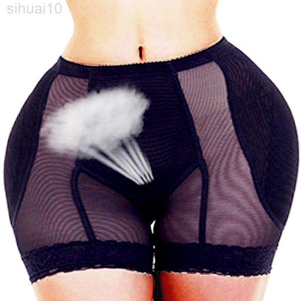 

butt lifter hip pad fake buttock body shaper control panties shapewear waist trainer booty hip enhancer waist trainer short l220802, Black;white