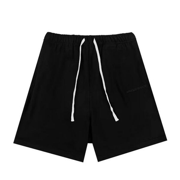 

high street embroidered casual pants shorts solid color