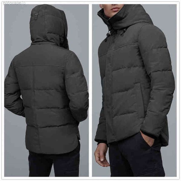 

winter outdoor leisure sports designer down jacket white duck windbreak mens parkas jackets collar hat keep warm real wolf skin fashion mk, Black