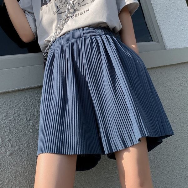 

womens shorts summer solid color loose short pants high waist sportswear female clothing casual fashion for women 220608, White;black
