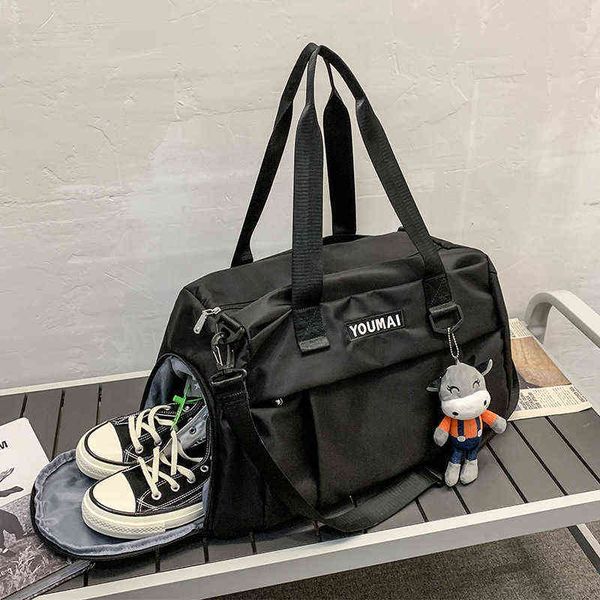 

duffle bags travel bag women's dry wet separation swimming storage sports fitness men's large capacity handbag short distance lugg