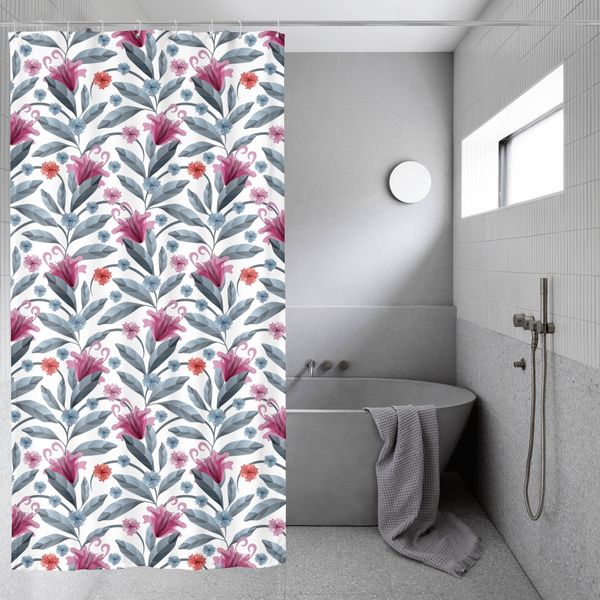 

2022 latest private customized shower curtain 36x72inch