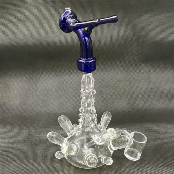 Bong-Wasserhahn-Form, Wasserpfeife, Dab-Rig, Shisha-Percolater, Borosilikat-Bubbler, 10 mm Innengewinde, Craftbong