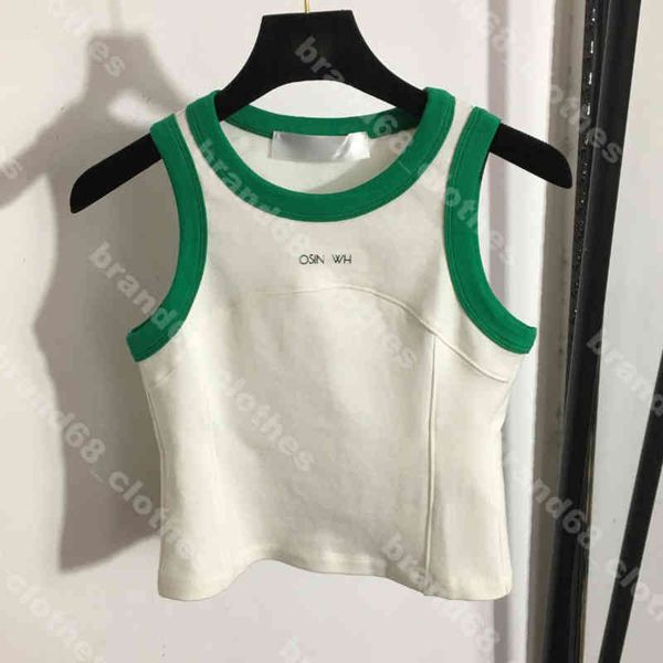 

women slim fit cotton slip vest shirts f..di logo brand green tanks casual yoga short tank camisole womens clothes album a1, Black;white