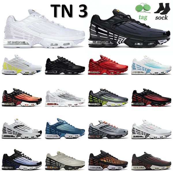 

2022 tn plus 3 running shoes tuned iii triple white obsidian yellow crimson red laser blue tiger graphy pack neon bone black mens women snea, White;red