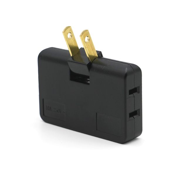 Adaptador elétrico do plugue de extensão dos EUA 3 em 1 Adaptador mini tomada de potência Splitter Conversor de carregamento Soquete 180 rotação ajustável