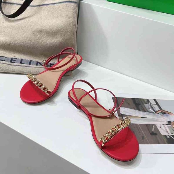 

leather sandals women's sandals summer shoes buckle metal decoration series, Black