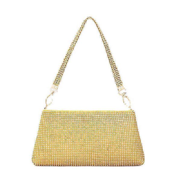 

nxy evening bag designer handbags 2022 women party shoulder bags female shopper purses fashion shiny rhinestones chain square 0602