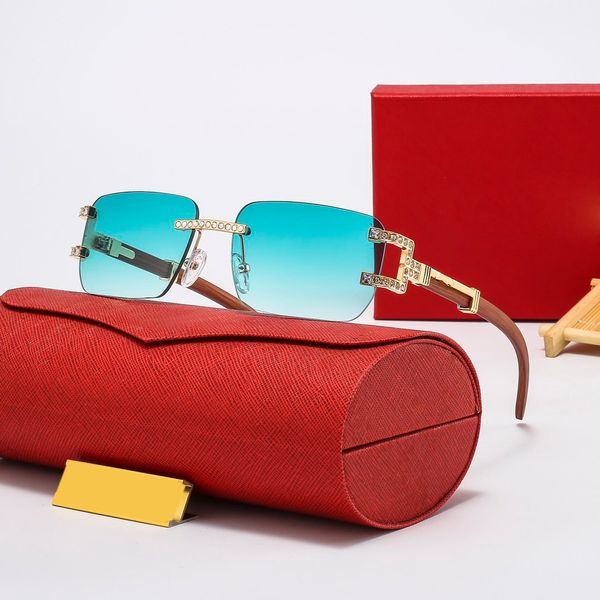 Мода Carti Luxury Cool Sunglasses Дизайнерские женщины Новая мода с бриллиантами