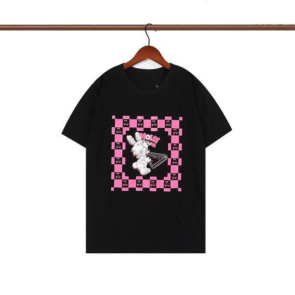 

men's t-shirts couple with the same european and american street fashion printing t luxury casual loose designer short-sleeved pullover, White;black