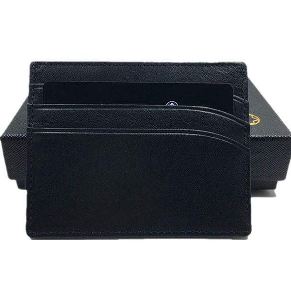 

real leather id card case purse genuine leather thin credit card holder wallet 2021 new fashion business men slim coin purse pocke317d, Brown;gray