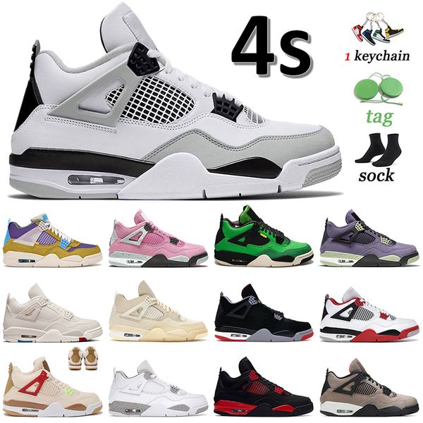

mens jumpman 4 basketball shoes 4s og military black desert moss university pink sail bred fire red thunder taupe haze white oreo outdoor sp