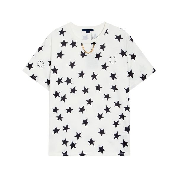 

summer t shirt mens designer t-shirts new arrival black white short sleeve tees woman famous graffiti pattern size m-xxxl, White;black
