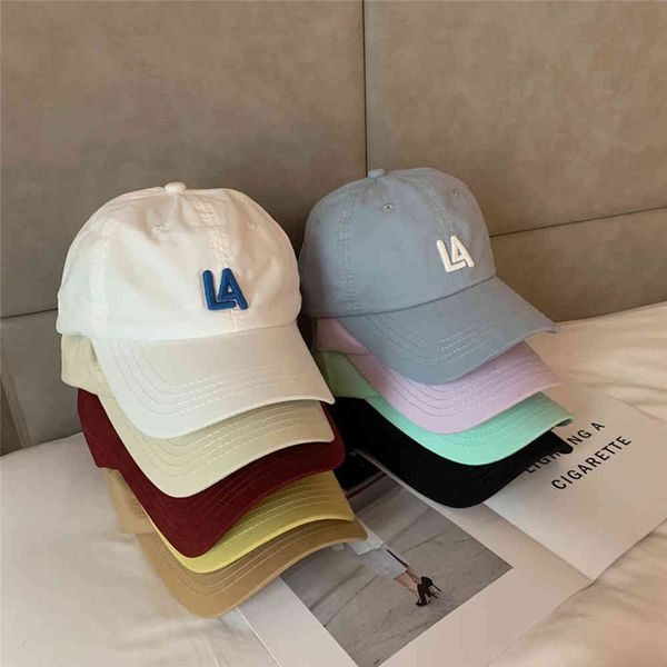 

hat women fashion ins spring and summer wine red baseball cap versatile couple letter duck tongue hat men, Blue;gray