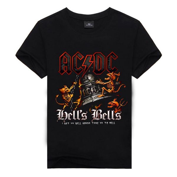 

e-baihui rock t shirt printing 2019 summer t shirt for men ac dc t shirt tees xxxl vintage rock tshirt262t, White;black