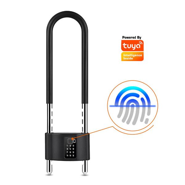 

outdoor waterproof bike bicycle u shape smart sliding door lock padlock for office