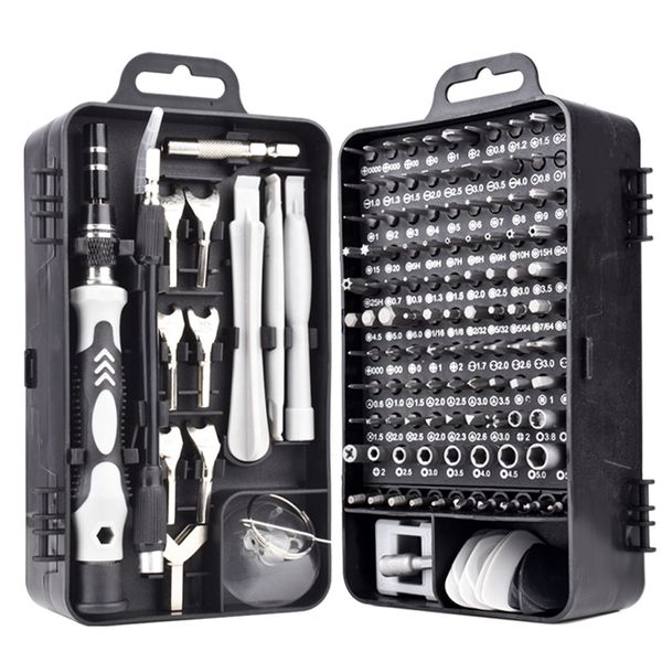 

screwdriver s2 material bit 115 in 1 mobile phone disassembly watch and clock screwdriver repair tool