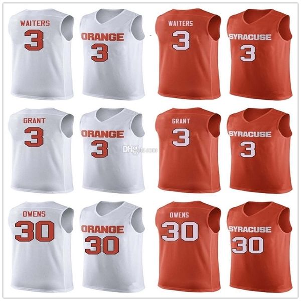 Nikivip Syracuse Orange College #3 Dion Waiters Basketball Jerseys Jerami Grant #30 Billy Owens Mens costume Nome do número personalizado