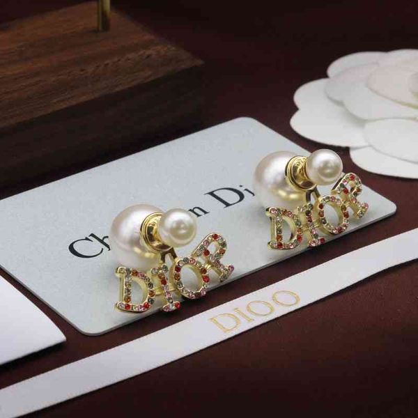 

home silver needle color pearl two earrings advanced earrings, Golden