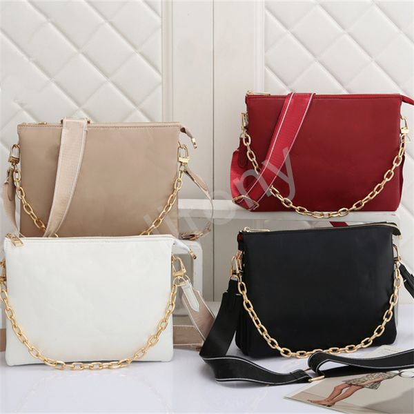 

luxurys coussin camel shoulder bag woman metal chain embossing flower luxurys designers hobo cross body bags embossed women handbag