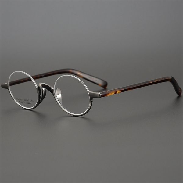

60% outlet online store collection john lennon round frame of china style glasses ultra light half frame small face height glasses, White;black