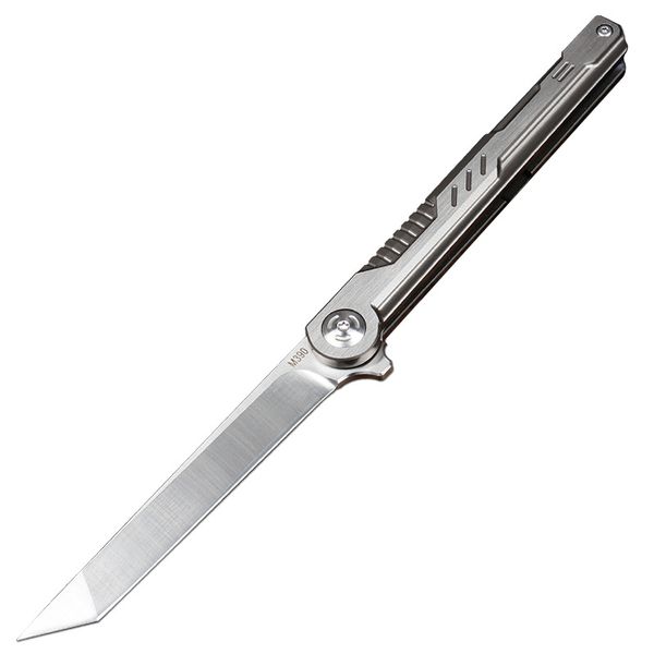 Высококачественный карманный складной нож M390 Стальной лезвие TC4 TITANIUD LADECK Ручка EDC Gift Knives 2 leble