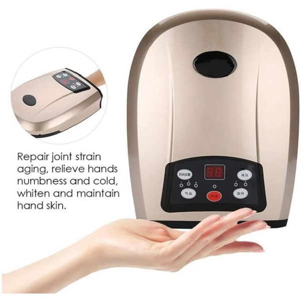 Elettrico ricaricabile cordless portatile Shiatsu compressione dell'aria dito impacco caldo massaggiatore manuale