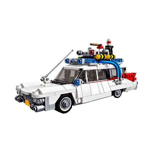 Auf Lager MOC Kompatibel 21108 Ghost Busters Ecto-1 Film Auto Bausteine DIY Spielzeug Montage Modell Für Kinder Jungen Mädchen geschenke G220524
