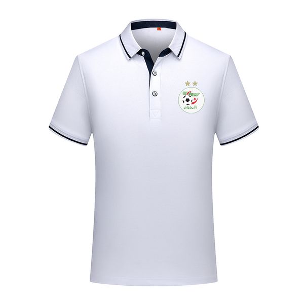 

algeria national team men polo shirt summer mens business casual men's sports run short sleeve soccer polos shirts football training je, Black