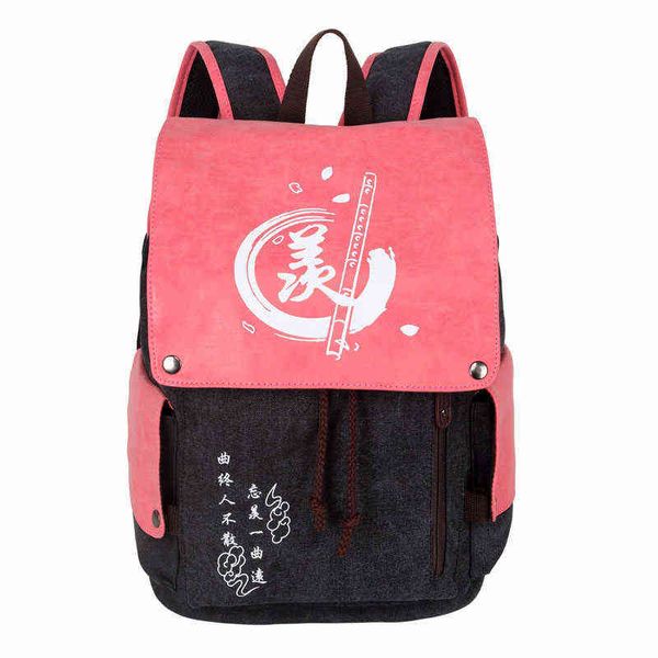 Anime Rucksack Reise Rucksack Cartoon Leinwand Cosplay Tasche Neue Stil Mode Im Freien Jugendliche Schul Laptop Schultern Taschen